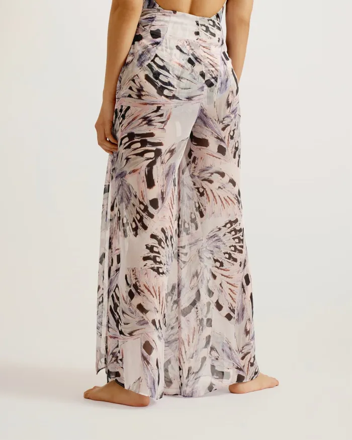 Women BELARH 8211 Printed Split Leg Beach Trousers Pale Pink Ted Baker Swimwear and Beachwear Women BELARH 8211 Printed Split Leg Beach Trousers Pale Pink Ted Baker Swimwear and Beachwear