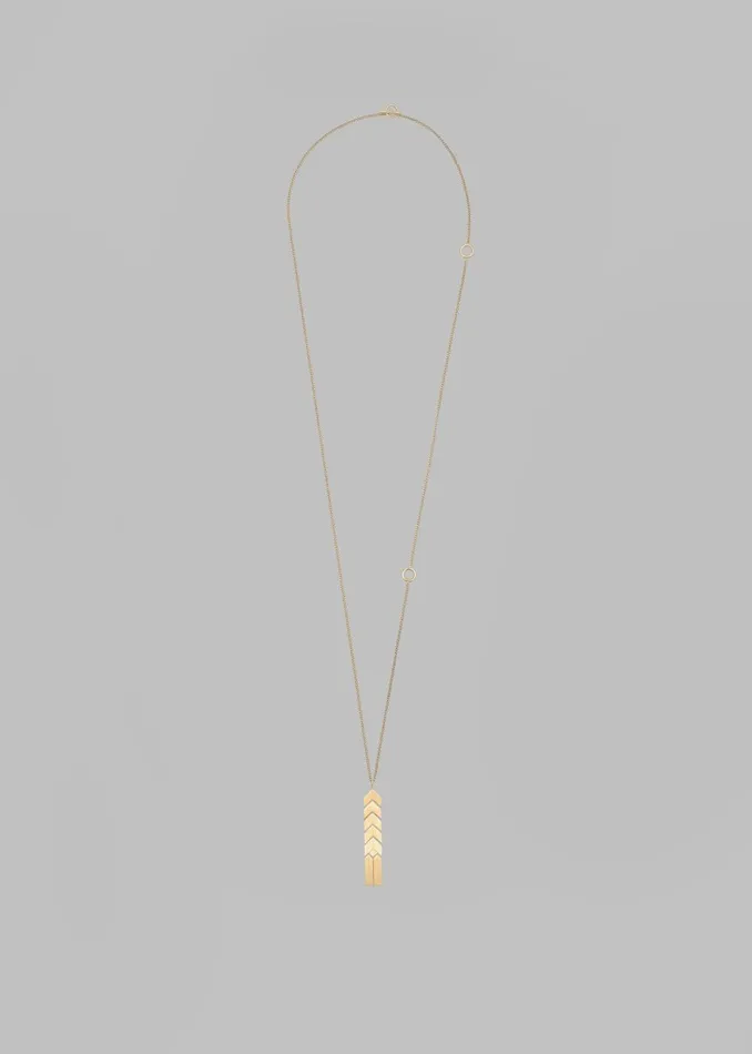 Women Bevza Flat Spikelet Pendant 8211 Gold The Frankie Shop
