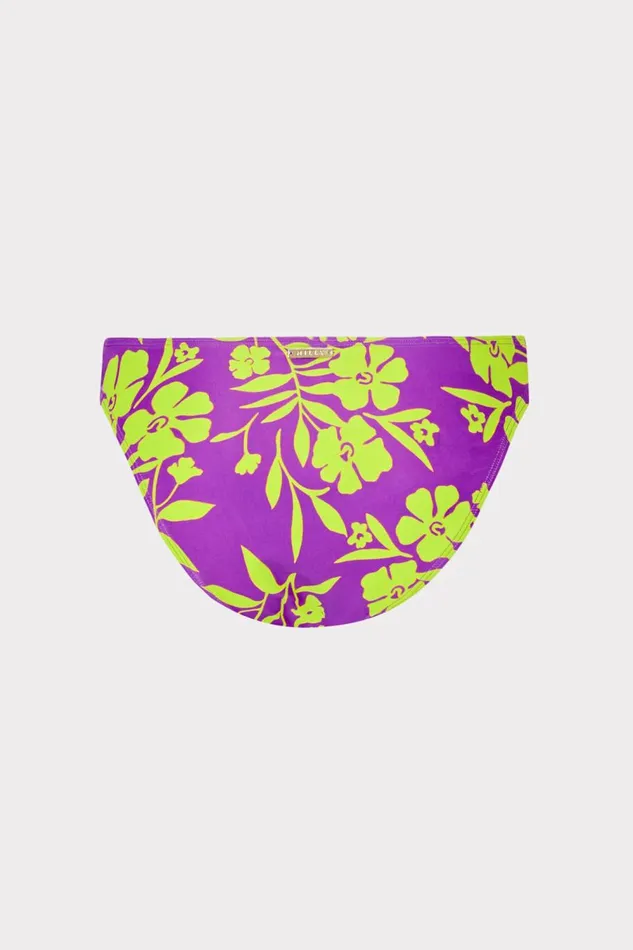 Women Bikinis Milly Marigold Aroma Ruched Sides Bikini Bottom Purple Multi Women Bikinis Milly Marigold Aroma Ruched Sides Bikini Bottom Purple Multi
