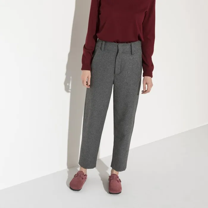 Women Birkenstock Clogs Boston Shearling Maroon