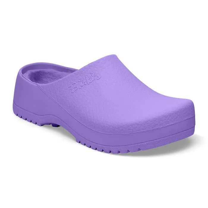 Women Birkenstock Clogs SuperBirki Shearling Purple