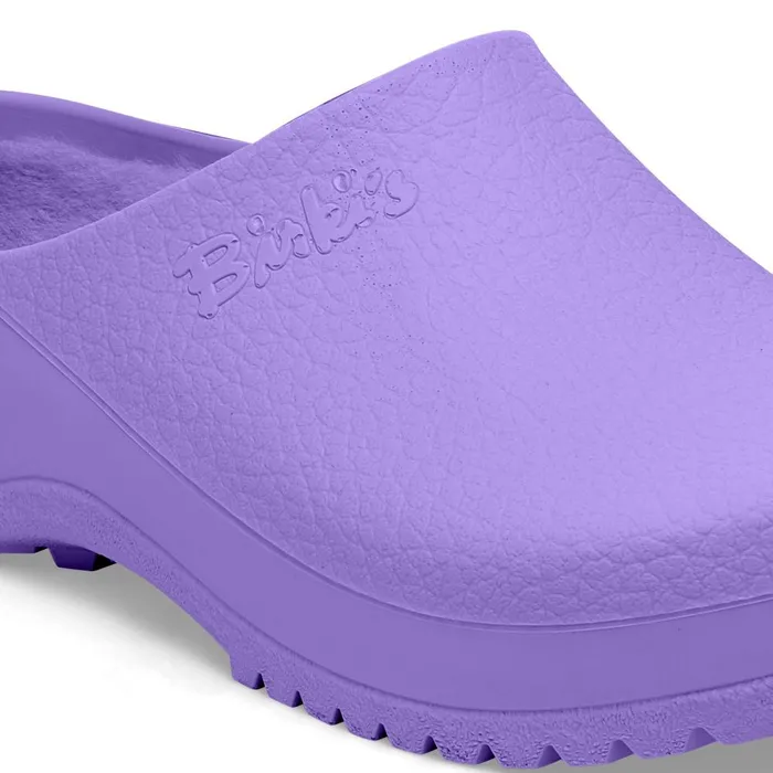 Women Birkenstock Clogs SuperBirki Shearling Purple
