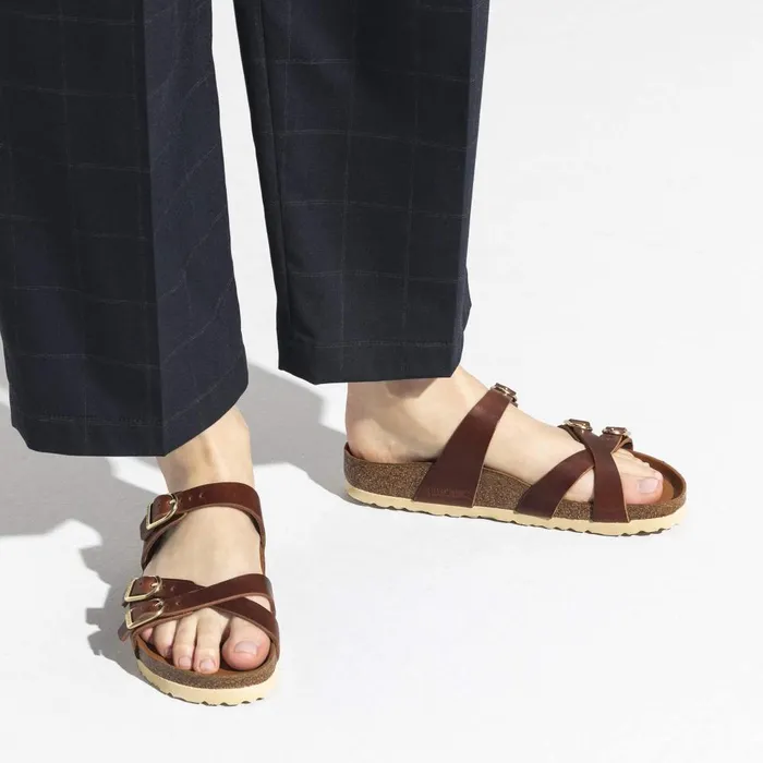 Women Birkenstock MultiStrap Franca Cognac