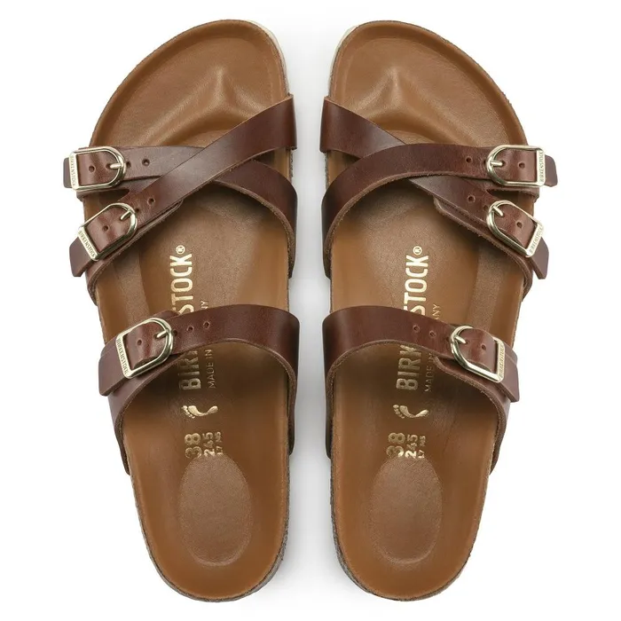 Women Birkenstock MultiStrap Franca Cognac