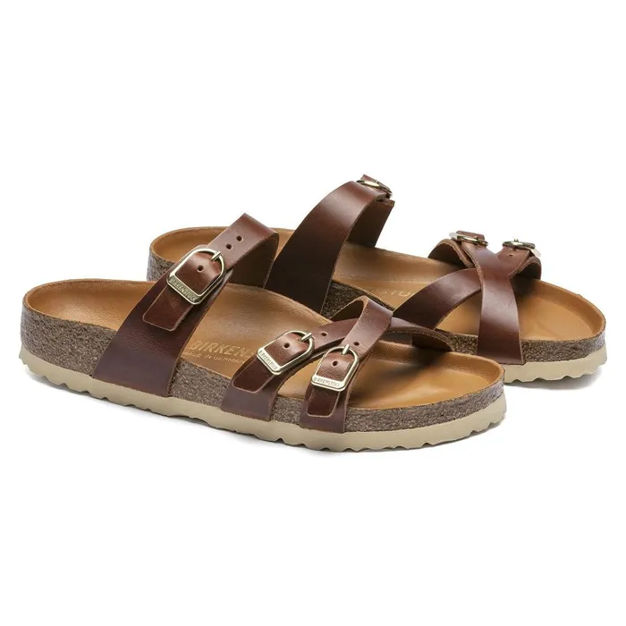 Women Birkenstock MultiStrap Franca Cognac