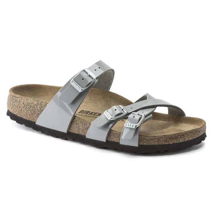 Women Birkenstock MultiStrap Franca Patent Alloy