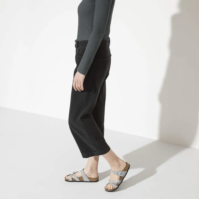 Women Birkenstock MultiStrap Franca Patent Alloy