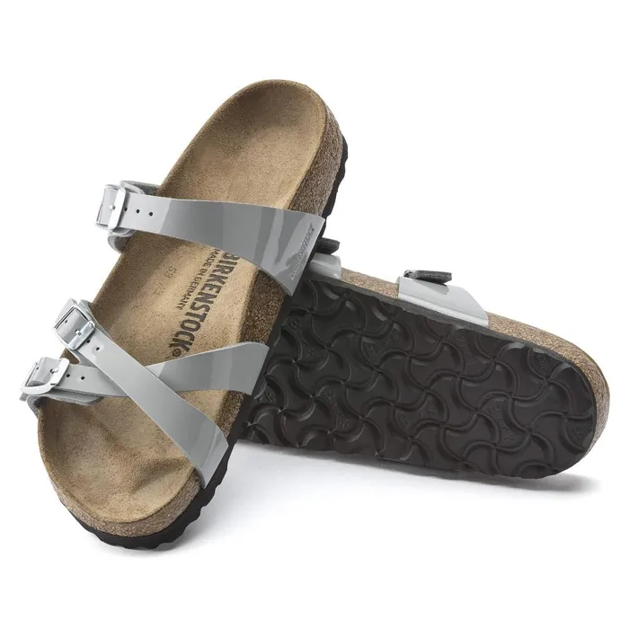 Women Birkenstock MultiStrap Franca Patent Alloy
