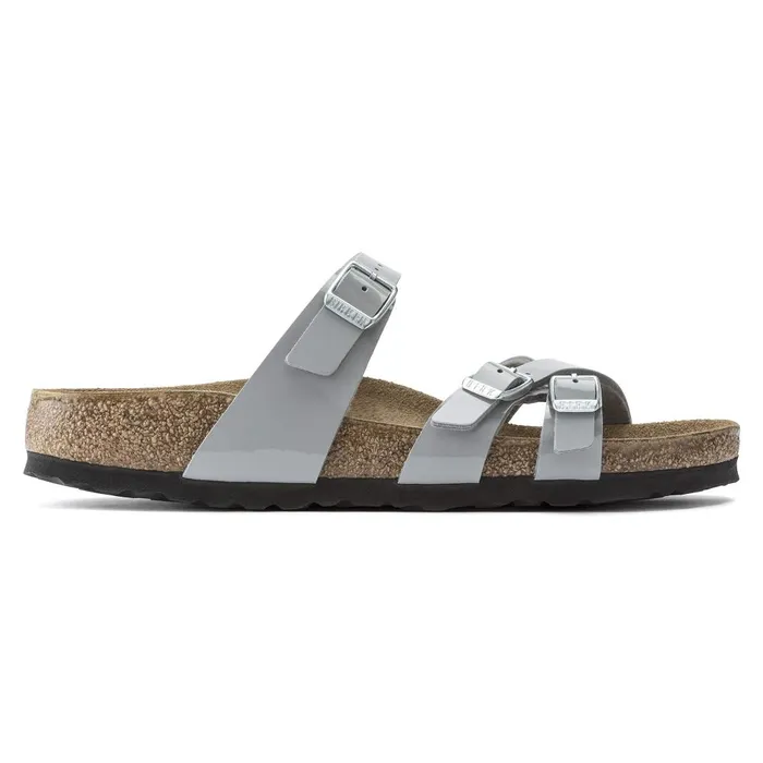 Women Birkenstock MultiStrap Franca Patent Alloy