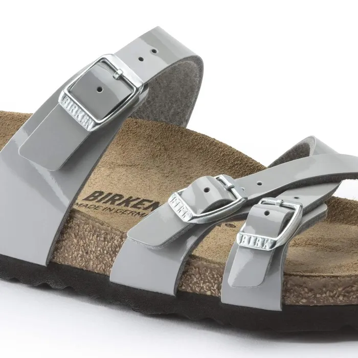 Women Birkenstock MultiStrap Franca Patent Alloy