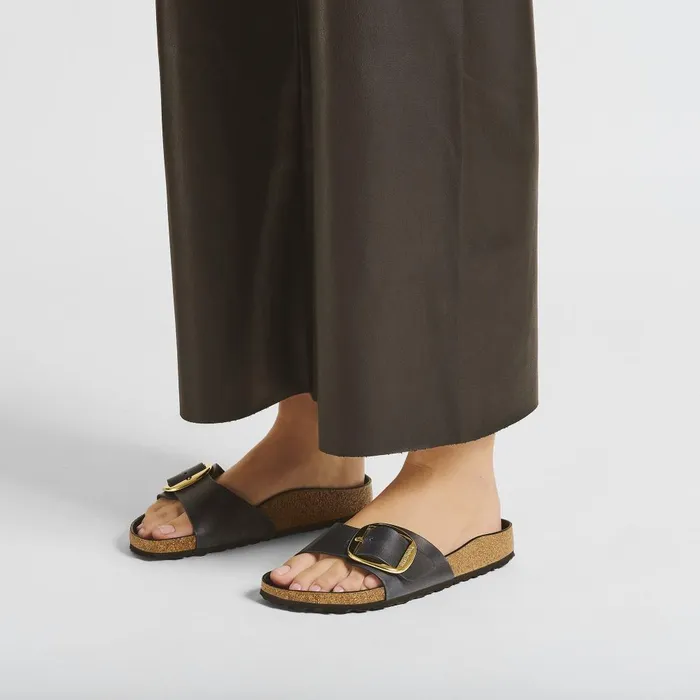 Women Birkenstock OneStrap Madrid Big Buckle Blue