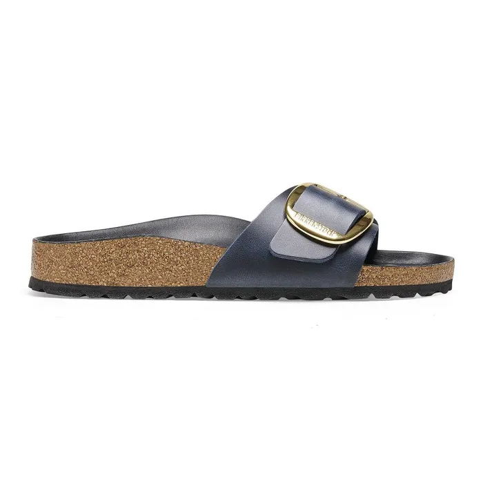 Women Birkenstock OneStrap Madrid Big Buckle Blue