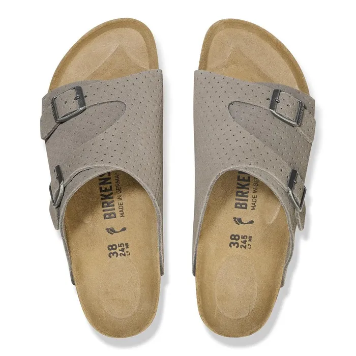 Women Birkenstock OneStrap Zrich Dotted Stone Coin
