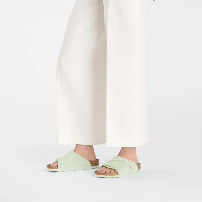 Women Birkenstock OneStrap Zrich Faded Lime