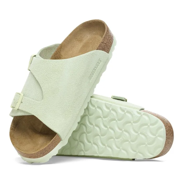 Women Birkenstock OneStrap Zrich Faded Lime