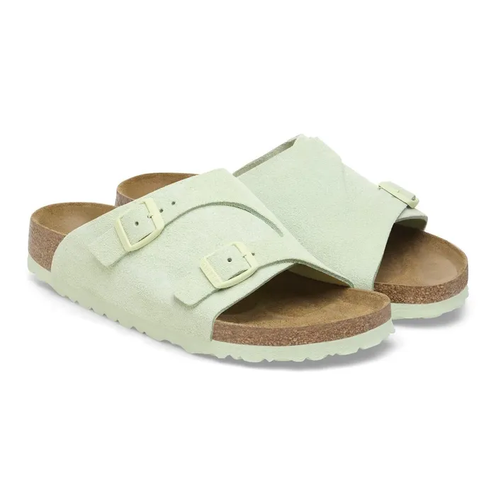Women Birkenstock OneStrap Zrich Faded Lime