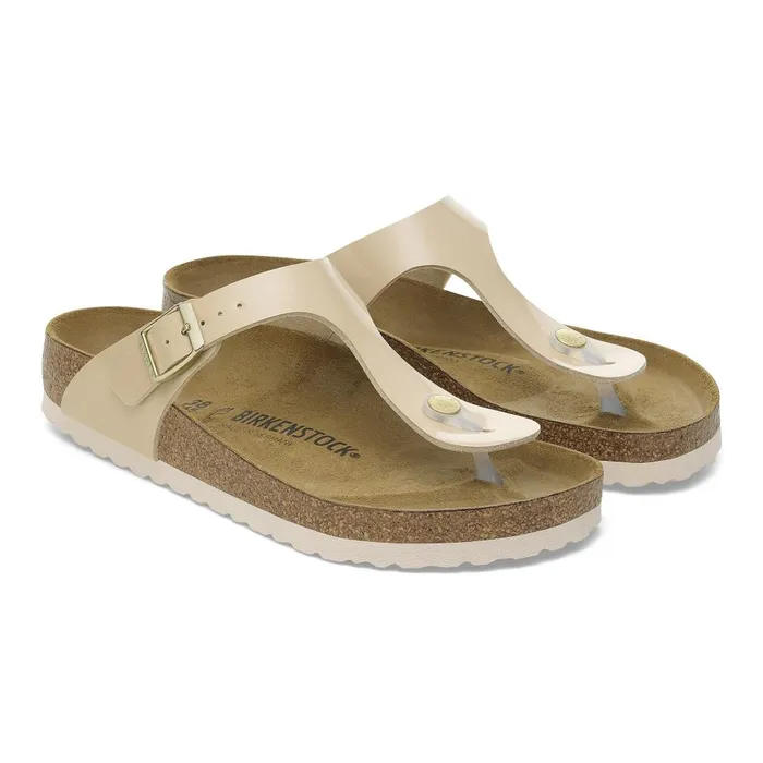 Women Birkenstock Thong Gizeh Patent Sand