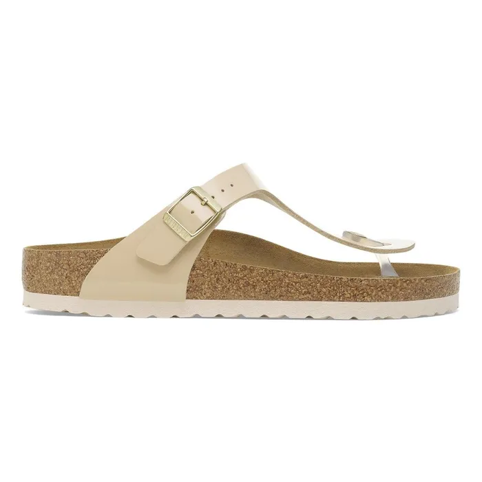Women Birkenstock Thong Gizeh Patent Sand