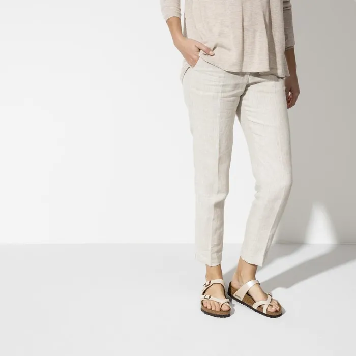 Women Birkenstock Thong Mayari Graceful Pearl White