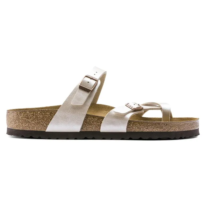 Women Birkenstock Thong Mayari Graceful Pearl White