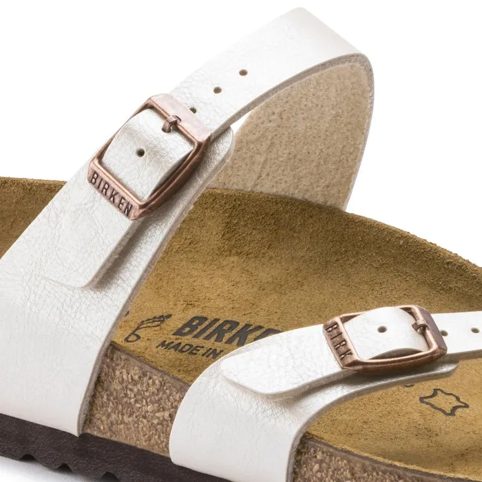 Women Birkenstock Thong Mayari Graceful Pearl White