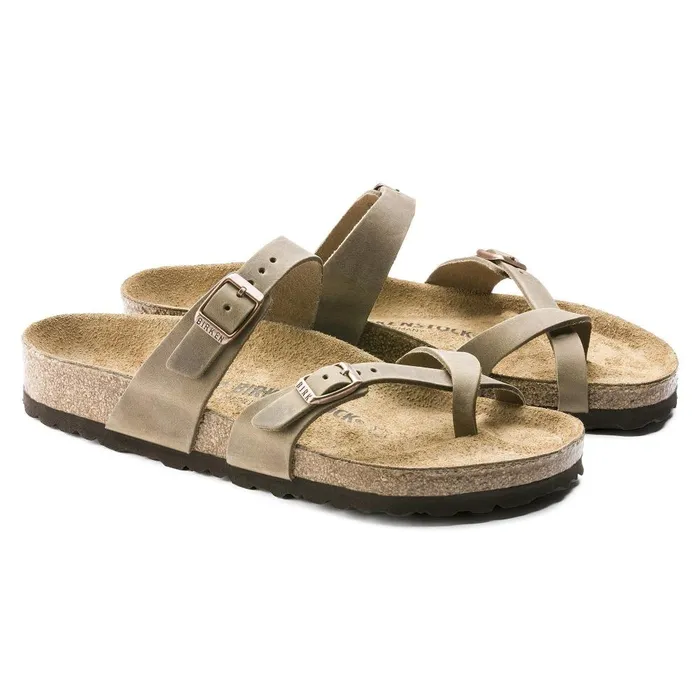 Women Birkenstock Thong Mayari Tobacco Brown