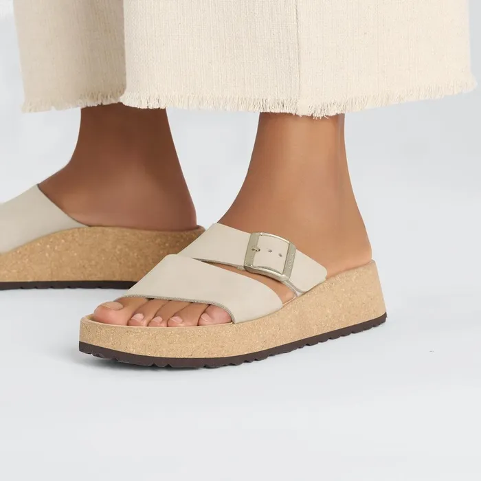 Women Birkenstock TwoStrap Almina Sandcastle