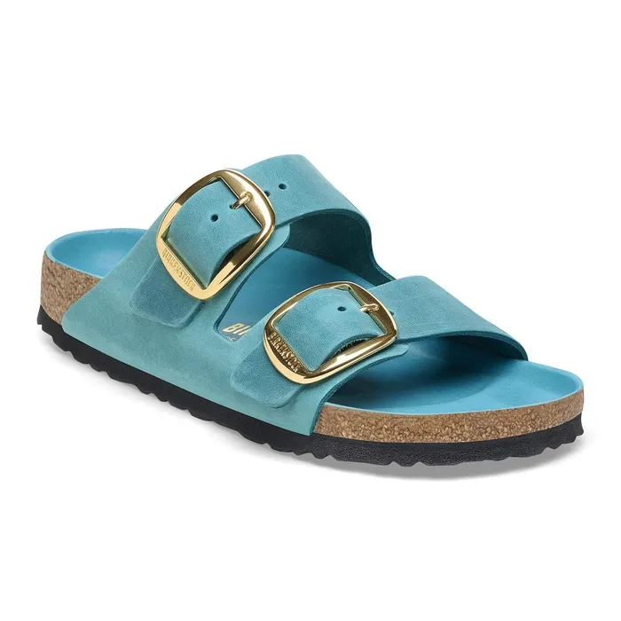 Women Birkenstock TwoStrap Arizona Big Buckle Biscay Bay