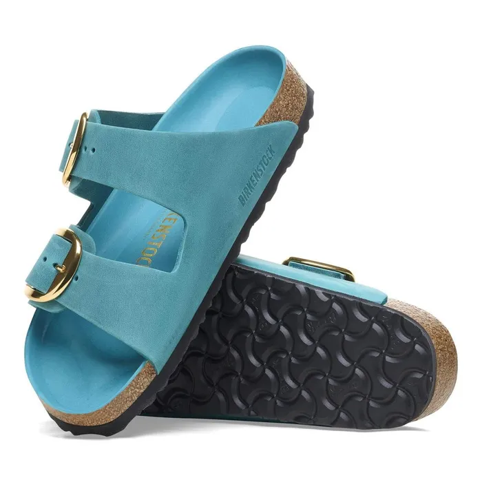 Women Birkenstock TwoStrap Arizona Big Buckle Biscay Bay