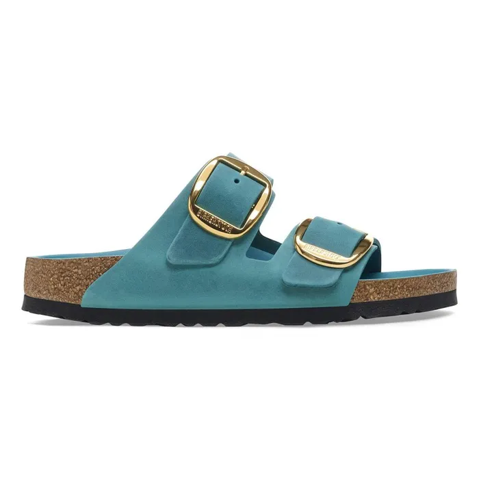 Women Birkenstock TwoStrap Arizona Big Buckle Biscay Bay