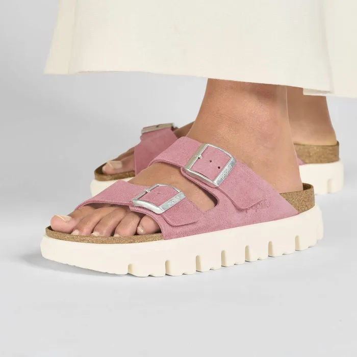 Women Birkenstock TwoStrap Arizona Chunky Candy Pink