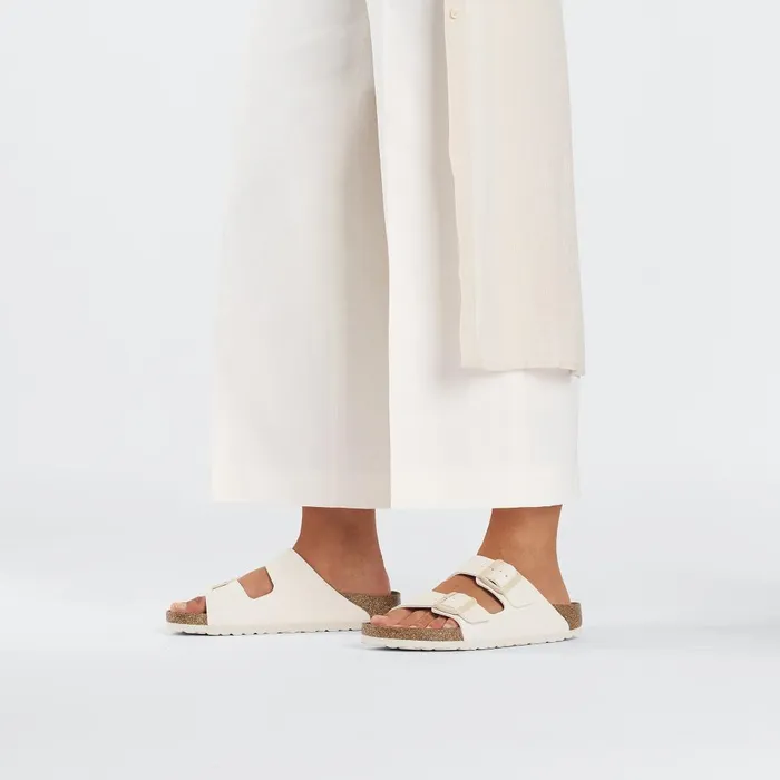 Women Birkenstock TwoStrap Arizona Eggshell