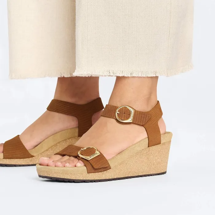Women Birkenstock TwoStrap Soley Burnt Orange