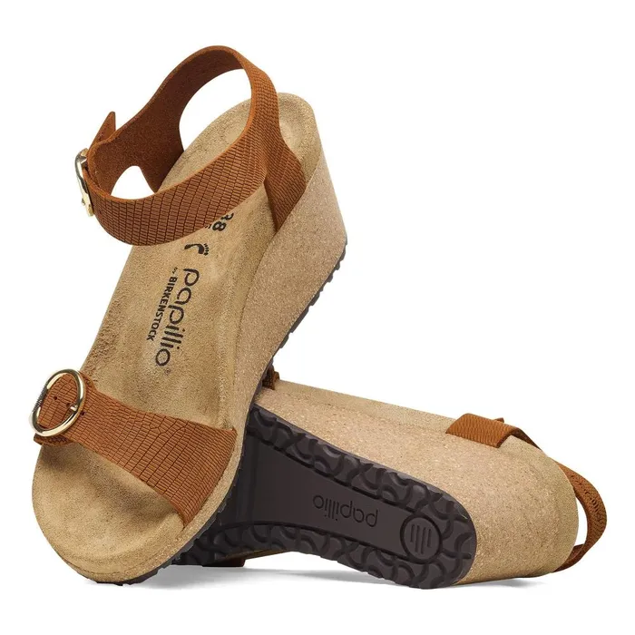 Women Birkenstock TwoStrap Soley Burnt Orange