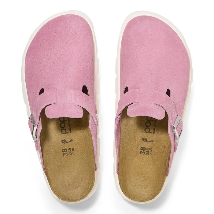 Women Birkenstock Wedges and Platforms Boston Chunky Candy Pink