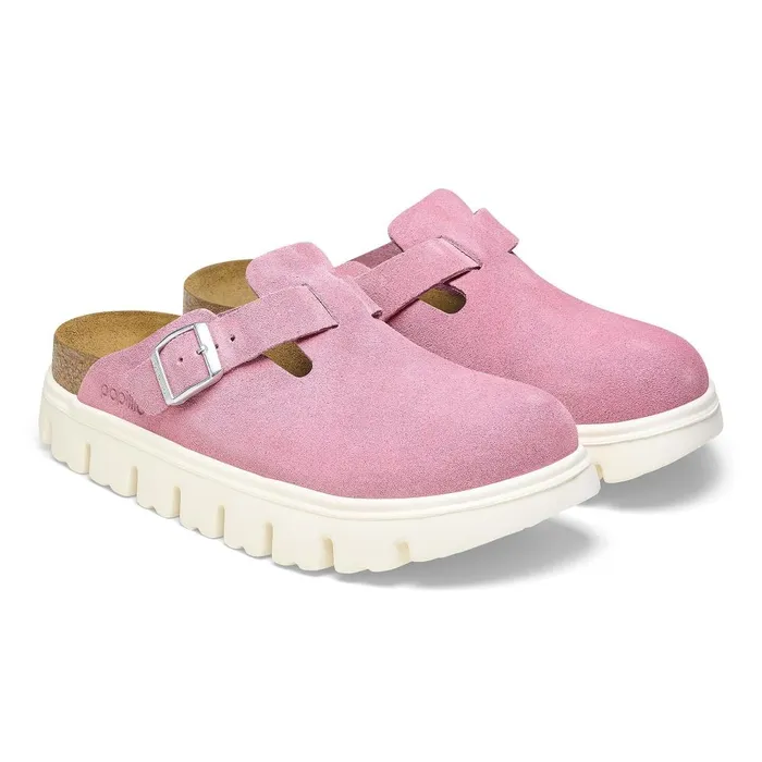 Women Birkenstock Wedges and Platforms Boston Chunky Candy Pink