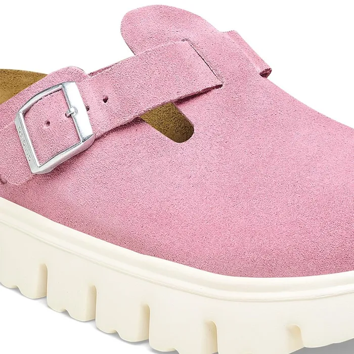 Women Birkenstock Wedges and Platforms Boston Chunky Candy Pink