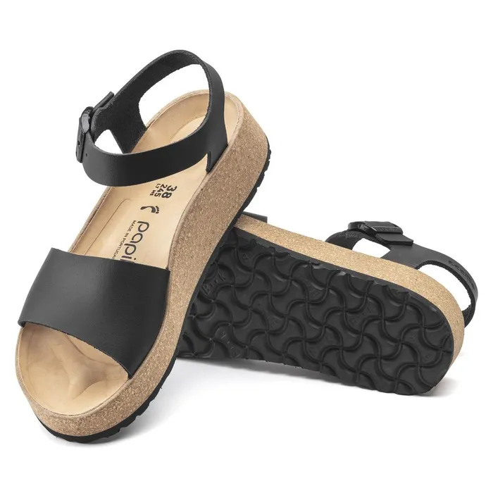 Women Birkenstock Wedges and Platforms Glenda Black