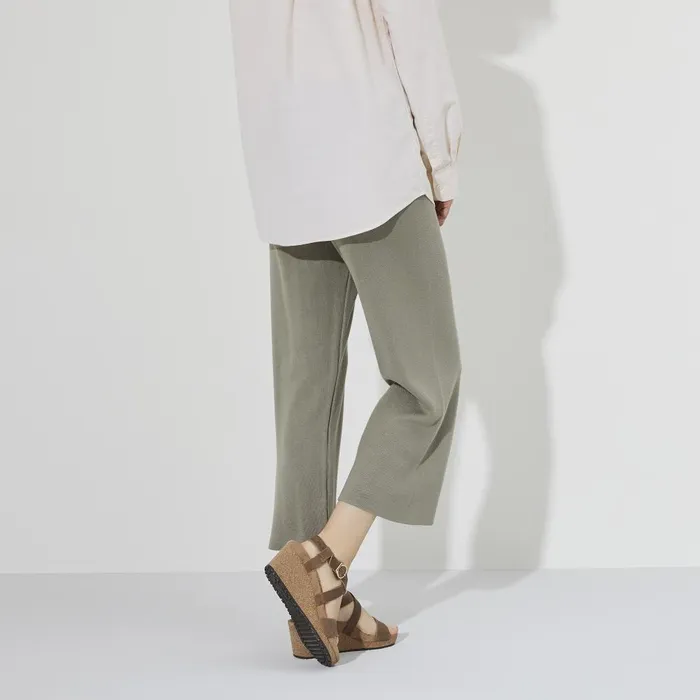 Women Birkenstock Wedges and Platforms Sibyl RingBuckle Cognac
