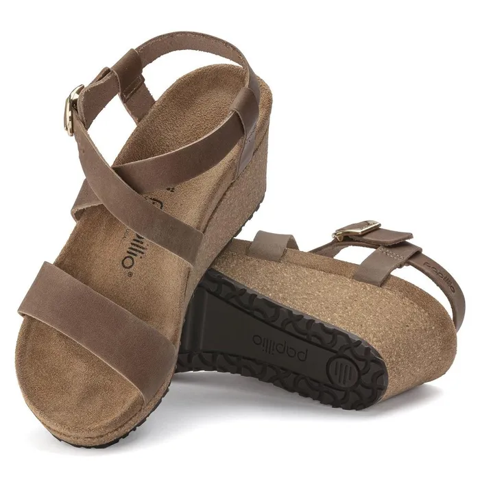 Women Birkenstock Wedges and Platforms Sibyl RingBuckle Cognac