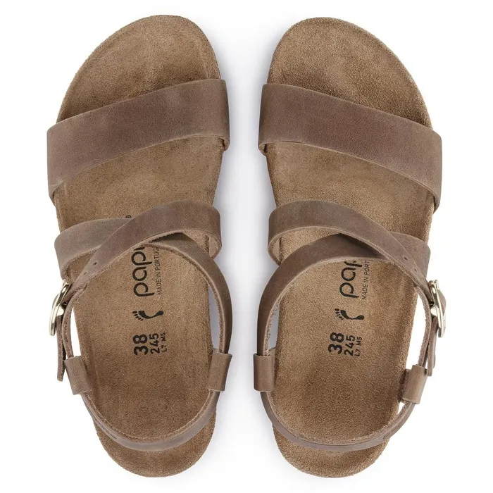 Women Birkenstock Wedges and Platforms Sibyl RingBuckle Cognac
