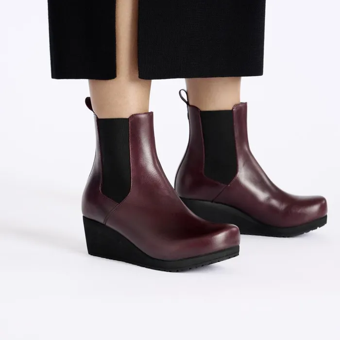Women Birkenstock Wedges Ebba Slip On Zinfandel