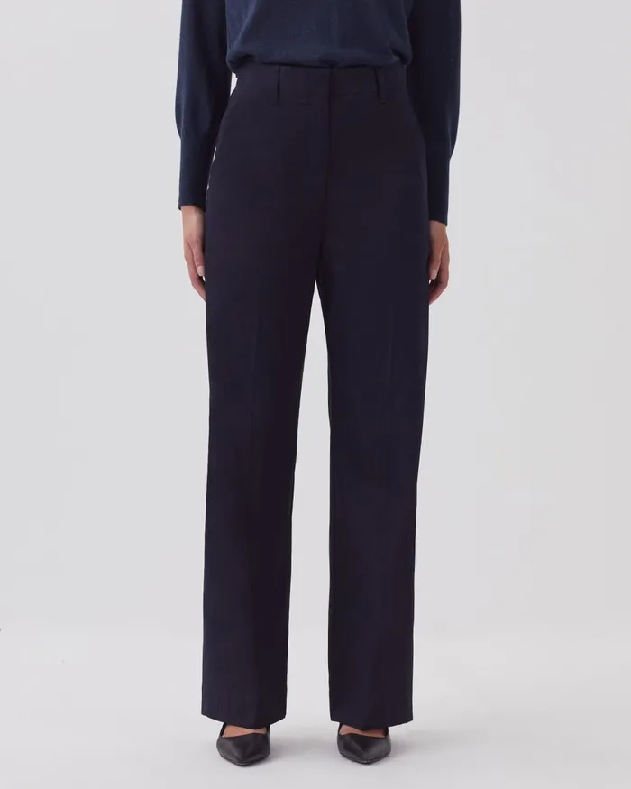Women Blandine 8211 Straight Trousers Night Sky Comptoir Des Cotonniers Trousers Women Blandine 8211 Straight Trousers Night Sky Comptoir Des Cotonniers Trousers