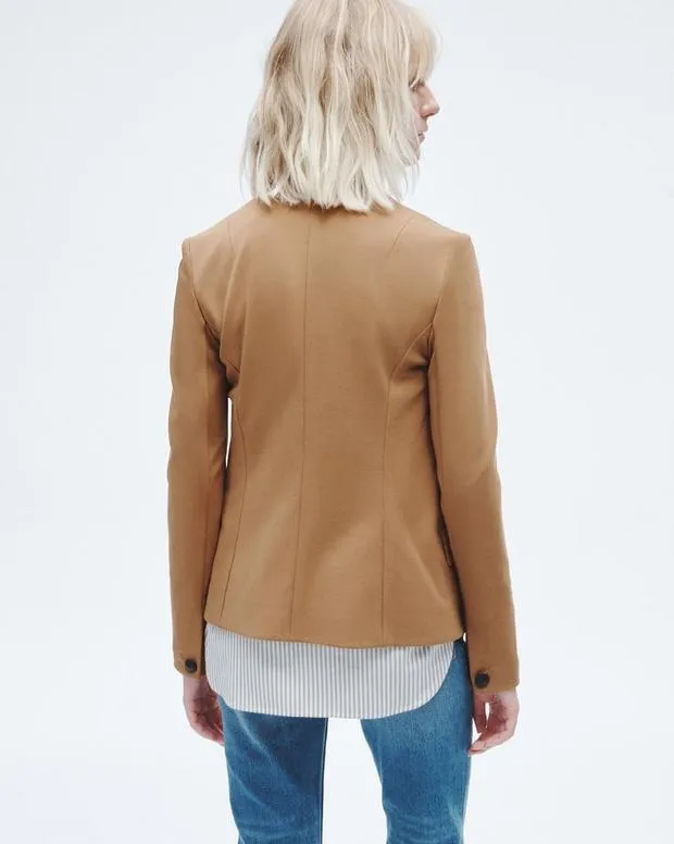 Women Blazers and Vests Rag and Bone Slade Ponte Blazer Camel