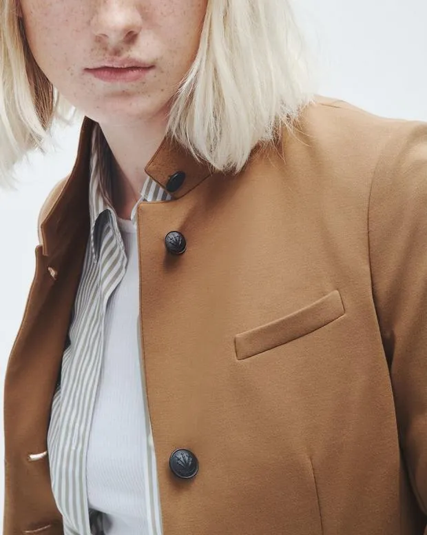 Women Blazers and Vests Rag and Bone Slade Ponte Blazer Camel