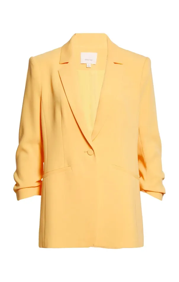 Women Blazers Cinq Sept Crepe Khloe Blazer Sunset