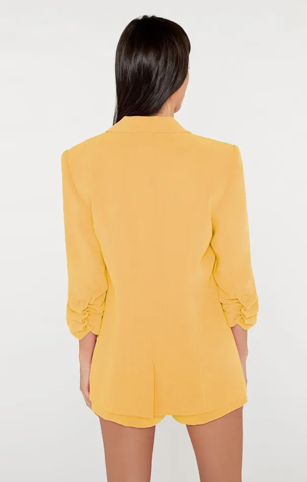 Women Blazers Cinq Sept Crepe Khloe Blazer Sunset