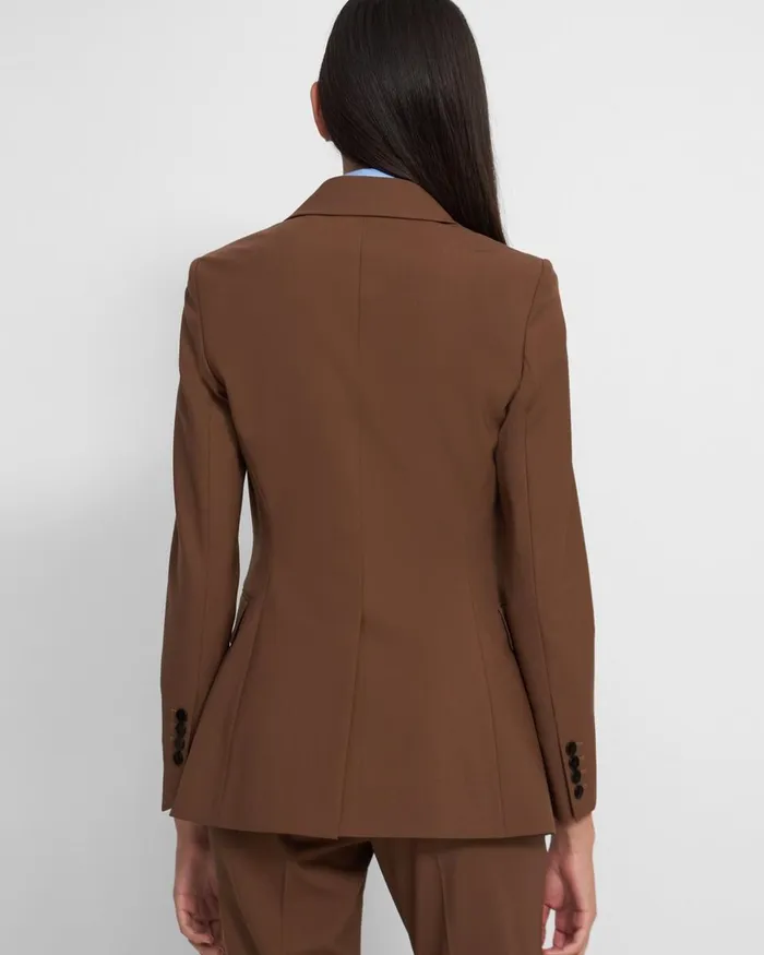 Women Blazers Jackets Theory Etiennette Blazer In Good Wool Russet