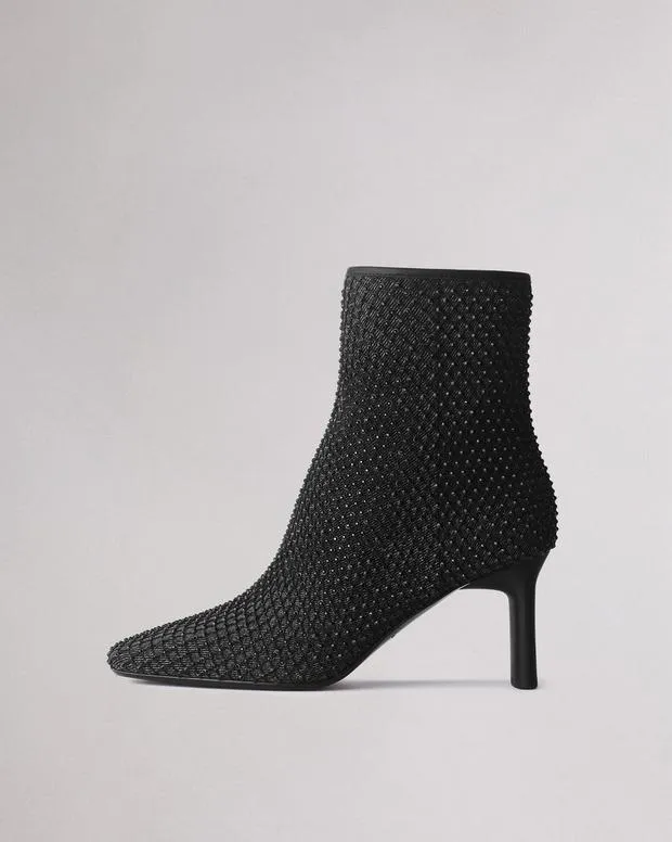 Women Boots Rag and Bone Aja Diamante Boot Black Denim