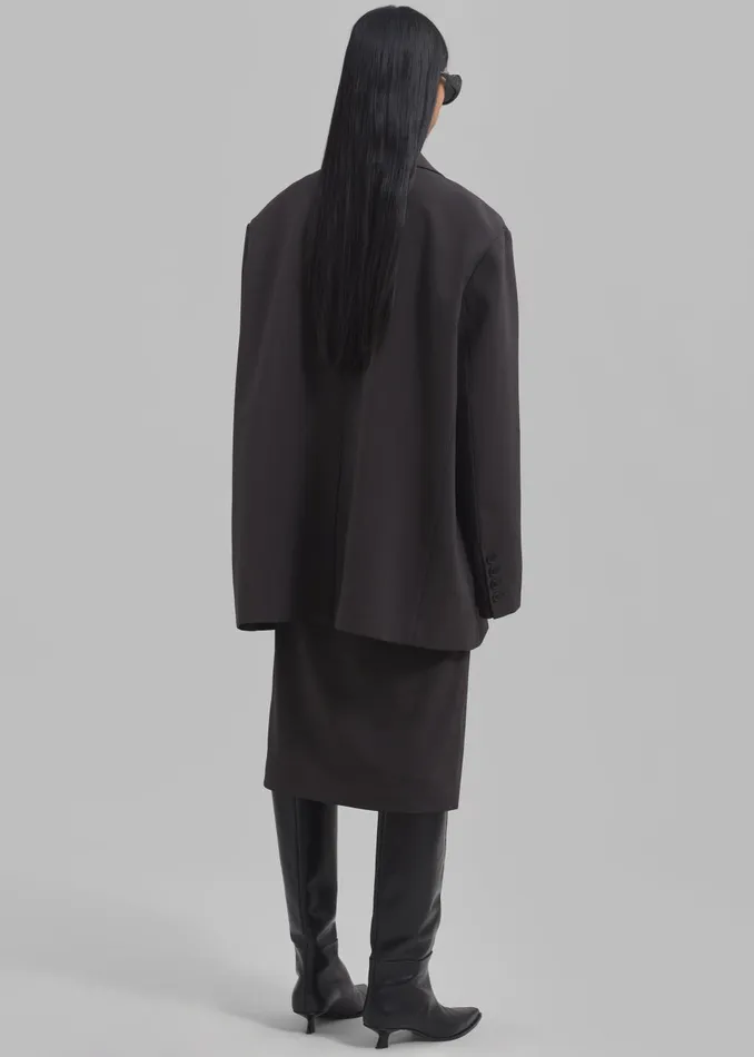 Women Brooklyn Blazer 8211 Charcoal The Frankie Shop Outerwear